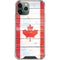 Canada Flag Light Wood iPhone 12 Pro Clear Case